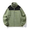 Prenda nueva de forro polar cálido a prueba de frío para hombre y mujer, traje de montañismo para exteriores, cuello cálido engrosado, cremallera, prenda de forro polar softshell