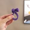 Liga de goma anudada banda para el cabello de alta elasticidad nudo chino cuerda para el cabello banda para el cabello de niña banda para el cabello cuerda de doble cabeza tocado