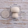 Hongos de Madera Pintados para Niños DIY en Color Madera Natural, Tallas de Madera Maciza, Hongos Pequeños de Madera, Artesanías de Madera, Artículos de Decoración para el Hogar