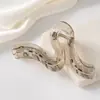 Pinza para el Cabello de Color Té de Gama Alta para Mujer, Usada para Peinados Recogidos en la Parte Trasera de la Cabeza, Pinza de Tiburón, Diseño de Nicho Japonés y Coreano, Pasador Elegante, Accesorio para el Cabello