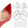 Almohadilla de Talón Anti-Caída Anti-Ampollas para Tacones Altos de Mujer, Adhesivo para Zapato de Silicona Transparente Invisible, Masajeador de Talón, No se Cae