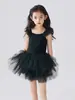 Ropa de baile para niñas transfronteriza, vestido de ballet, vestido de malla, ropa de gimnasia, vestido de práctica para niños