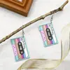 Brincos Criativos de Acrílico Transfronteiriços Coloridos Multicor Série de Desenhos Animados Personalizada Brincos de Fita 2D