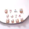 Férias Havaianas Hello Kitty Desenho Animado Acessórios para Unhas Fofos Acessórios Estereoscópicos para Unhas Gato Kt Novo Estilo
