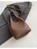 Bolso Retro con Patrón de Lichi para Mujer 2025 Nueva Moda Bolso de Mano para la Oficina el Trabajo el Viaje Bolso Cubo Versátil Bolso de Hombro Cruzado