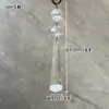 Cortina de Cuentas Colgantes de Cristal Cortina de Puerta Decoración Cadena de Cuentas para Boda Bola de Cristal con Cuentas Tira Larga de Iluminación Accesorios DIY