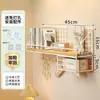 Portavasos de Pared sin Taladro Estante de Almacenamiento para Vasos de Agua Estante de Pared para Tazas de Té Estante de Pared para Almacenamiento de Vasos para Vasos de Agua