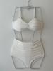 Traje de baño para mujer traje de baño de dos piezas estilo ins de Corea del Sur para niña push up para busto pequeño bikini sexy multicolor traje de baño al por mayor
