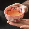 Fabricante Caneca de Chá de Cerâmica Master Cup Pó de Gelatina de Banha Ru Pastel Pêssego Nove Boca de Girassol Caneca de Chá Caneca Única