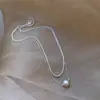 Collar de agua dulce apilado de doble capa Moda para mujer Diseño brillante de moda neta cadena para la clavícula de temperamento estilo viento frío