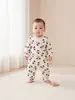 Ropa para bebé para otoño e invierno, mameluco de una pieza de algodón puro, ropa interior Clase A, pijama para recién nacidos, mameluco de manga larga para niños y niñas