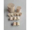 Pino Madera Maciza Palo Cilindro Corto Hecho a Mano DIY Material para Modelos Hechos a Mano