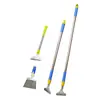 Rascador extensible multifuncional, cuchillo de limpieza, removedor de adhesivos, rascador de juntas de azulejos, con una hoja engrosada y mango de acero inoxidable, y una cubierta protectora