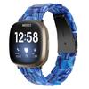 Para Fitbit versa3/sense reloj inteligente universal correa de reloj de resina metal acero de tres bolas correa de reloj
