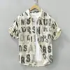 Camisa de Manga Corta Estampada Tie-Dye Estilo Japonés para Hombre, Tendencia de Verano Holgada Casual Juvenil de Alta Gama Elegante