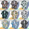 Camisa de Manga Corta Estampada Hawaiana para Hombre Verano Viajes Vacaciones en la Costa Playa Camisa de Hombre Holgada Fantasía Top