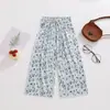 Pantalones para Niña 2025 Verano Nuevos Estilo Coreano Pantalones Rectos Florales de Lunares para Niños Leggings Lindos para Bebé Anti-Mosquitos