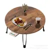 Mesa de Estudo Redonda Portátil para Comer, Mesa de Cabeceira, Mesa Redonda para Janela, Sala de Estar, Mesa Dobrável Simples para Computador Infantil para Leitura