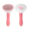 Pente para animais de estimação para gatos e cães remover pelos soltos e pulgas, pente de agulha de aço com furos redondos, cortador de unhas específico para gatos, conjunto de limpeza de três peças