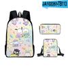Mochila escolar Sanrio MeloDy com estampa 3D, bolsa de ombro, bolsa para lápis, conjunto de três peças