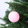 Bolas de Natal flocadas transfronteiriças, bolas de Natal de pelúcia multicoloridas, decorações de árvore de Natal, enfeites festivos para arranjos de cena de feriado