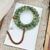 Transmissão ao vivo fonte pulseira de bodhi verde leiteira pulseira de contas de oração de círculo duplo chinês para homens mulheres acessórios de pulseira para brincar atacado
