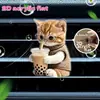 Lindo Clip de Perfume para Ventilación de Coche de Gato Gatito Acrílico Decoración de Coche Accesorio de Interior Adorno de Fragancia
