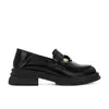 Versión de Piel de Vaca ~ Zapatos Slip-On de Suela Gruesa con Tacón Grueso, Mocasines de Piel Genuina para Mujer, Modelo Nuevo para el Festival de Primavera