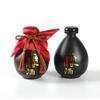 Botella de Vino Pequeña Mate Antigua, Botella de Vino Vacía de Cerámica de Mano, Tarro de Licor de Barro de Medio Libra 0.5kg, Jarra de Vino y Juego de Vino