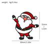 Broche de dibujos animados de Papá Noel regalo de Navidad árbol de Navidad muñeco de nieve alce lindo insignia de metal pin de gota de aceite