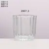 Estilo Escandinavo Taza Transparente para Velas Taza Vacía Portavelas de Vidrio Espesado Contenedor para Velas con Rayas Verticales Decoración para el Hogar Dormitorio