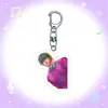 Chaveiro Acrílico Anime Kpop Demon Slayer Grupo Feminino Mercadoria Gaza Masculino Fantasma Chaveiro de Mochila