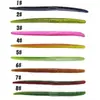 Venta al por mayor de fábrica 14cm8g wiki gusano de fideos ranurado gusano cebo blando cebo artificial señuelo con anzuelo de manivela anzuelo invertido