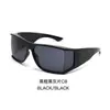 Gafas de Sol de Moda Curvas de Comercio Exterior Estilo Futurista Y2K Milenio para Mujer Tendencia Callejera Xiaohongshu Gafas de Sol Personalizadas