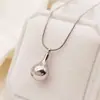 Cadena de Suéter Personalizada Estilo Coreano Tohm para Primavera y Verano Accesorios de Alta Gama Cadena para Clavícula Acero Inoxidable Colgante de Gota de Agua Collar para Mujer
