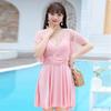 Traje de baño para Mujer Verano 2025 Nuevo Talla Grande Gordo mm Cubre-Carne Traje de Baño Entero para Chicas Gordas con Busto Grande Venta al por Mayor de Trajes de Baño