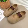 Novos sapatos casuais versáteis para outono e inverno, bico redondo, que aumentam a altura, confortáveis, estilo Birkenstock 2026, 3cm, sem cadarço