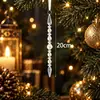 Adornos de Carámbano Acrílico Navideño Decoraciones para Árbol de Navidad Colgantes Gota de Agua Acrílica Alta Transparencia Adornos Colgantes Decorativos