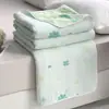 Algodão Puro Gaze de Seis Camadas Estilo Fino de Verão Cobertor Fresco de Verão Algodão Puro Cobertor para Soneca de Bebê Toalha de Gaze Infantil Colcha A