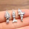 4 Colgantes de Animales Tridimensionales Chapados al Vacío Electroplateados Dorados de Acero Inoxidable 304 Colgantes de Encanto Marino Pez Pulpo Pez Dorado