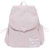 Mochila de Cuadros Coreana con Cordón 2025 Nueva Gran Capacidad Estudiante Ropa de Trabajo Mochila Versátil Bolsa de Nicho Ligera