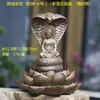 Decoración de Sala de Té con Flores para Jardinería Estilo Chino, Adorno para Acuario Sakyamuni, Figura de Buda para Entrada del Hogar