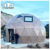 Tenda Hotel Homestay Geodésica Esférica de Vidro com Janela de Teto Estrela Brilhante Interior