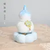 Artículo Popular de Xiaohongshu: Jingdezhen Patrimonio Cultural Inmaterial Esmalte de Cristal Calabaza Forma Mascota de Té, Adorno Cerámico Lindo, Pequeño Regalo al por Mayor