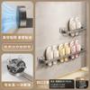 Estante para zapatillas con ventosa para baño, sin perforaciones, para almacenamiento de zapatos, artefacto de almacenamiento para escurrir, estante para colgar en la pared del inodoro.