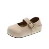 Zapatos Birkenstock de Suela Gruesa con Aumento de Altura Interior para Mujer 2026 Nuevos Zapatos Casuales Mary Jane Lindos Feos Mocasines Zapatos de Corte Bajo Individuales