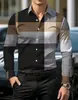 Ropa de hombre de manga larga transfronteriza Amazon moda business casual tops de hombre con cuello