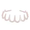Diadema Ondulada de Dientes Largos para Lavarse la Cara, Diadema Antideslizante de Dientes Altos para la Cabeza, Accesorio Versátil de Gama Alta para el Cabello para Salir