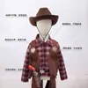 Fantasia Cosplay de Cowboy Ocidental para Halloween Traje de Performance Retro do Século XIX para Crianças Traje de Performance para Palco e Festa