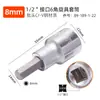 Stanley Extensión de Vaso Hexagonal Punta para Llave Eléctrica Vaso Hexagonal Destornillador Hexagonal Cabezal de Destornillador Herramienta
